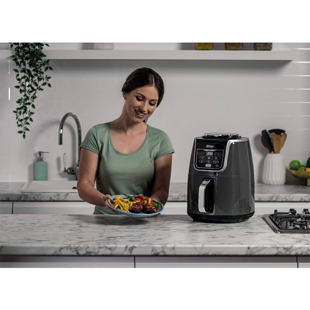 Airfryer AF160, 1750W, 5.2L, 6 funcții de gătit, gri Ninja - EpicHome