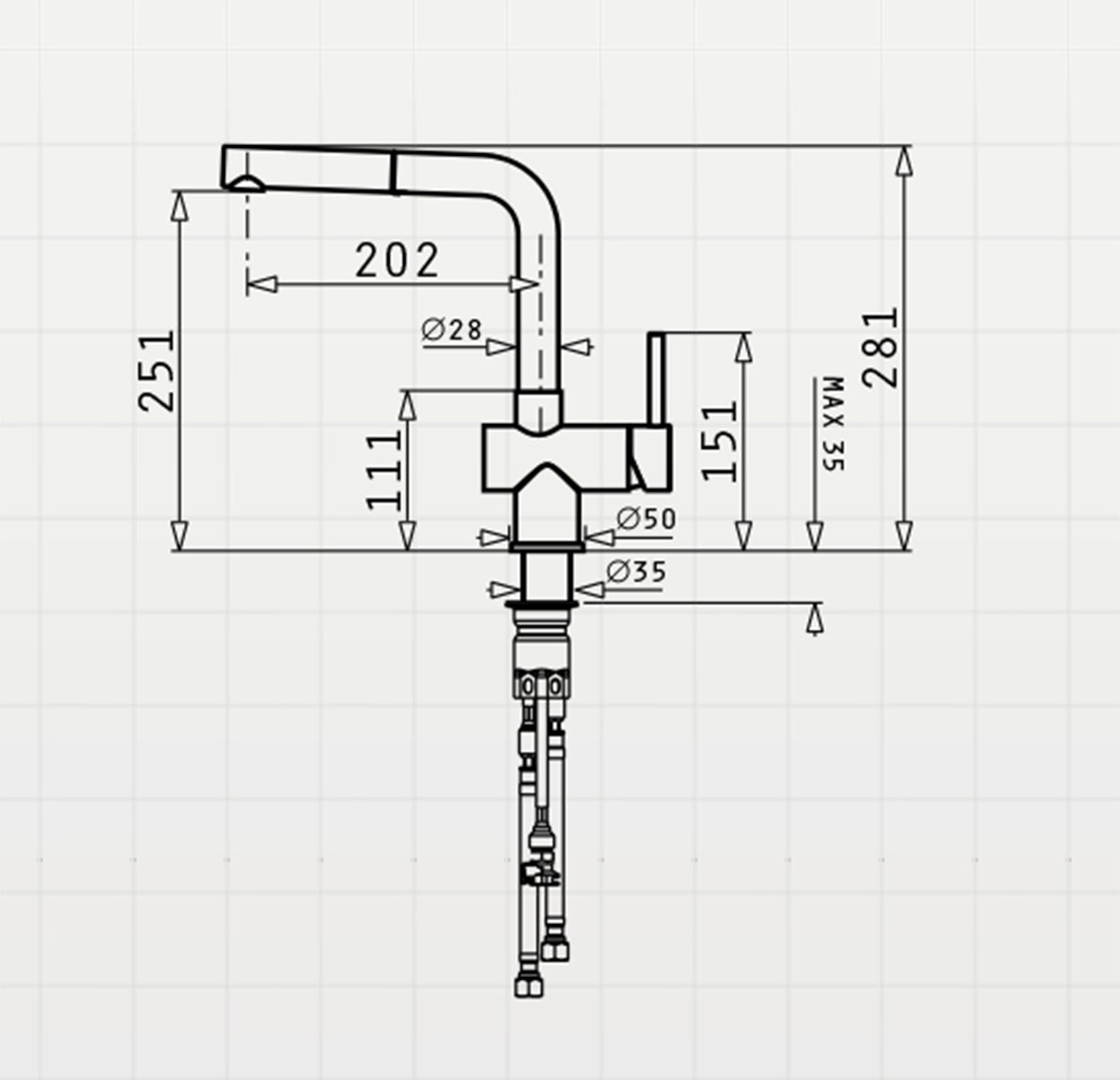 Baterie bucatarie Pyramis CAPRICCIO Granit - EpicHome