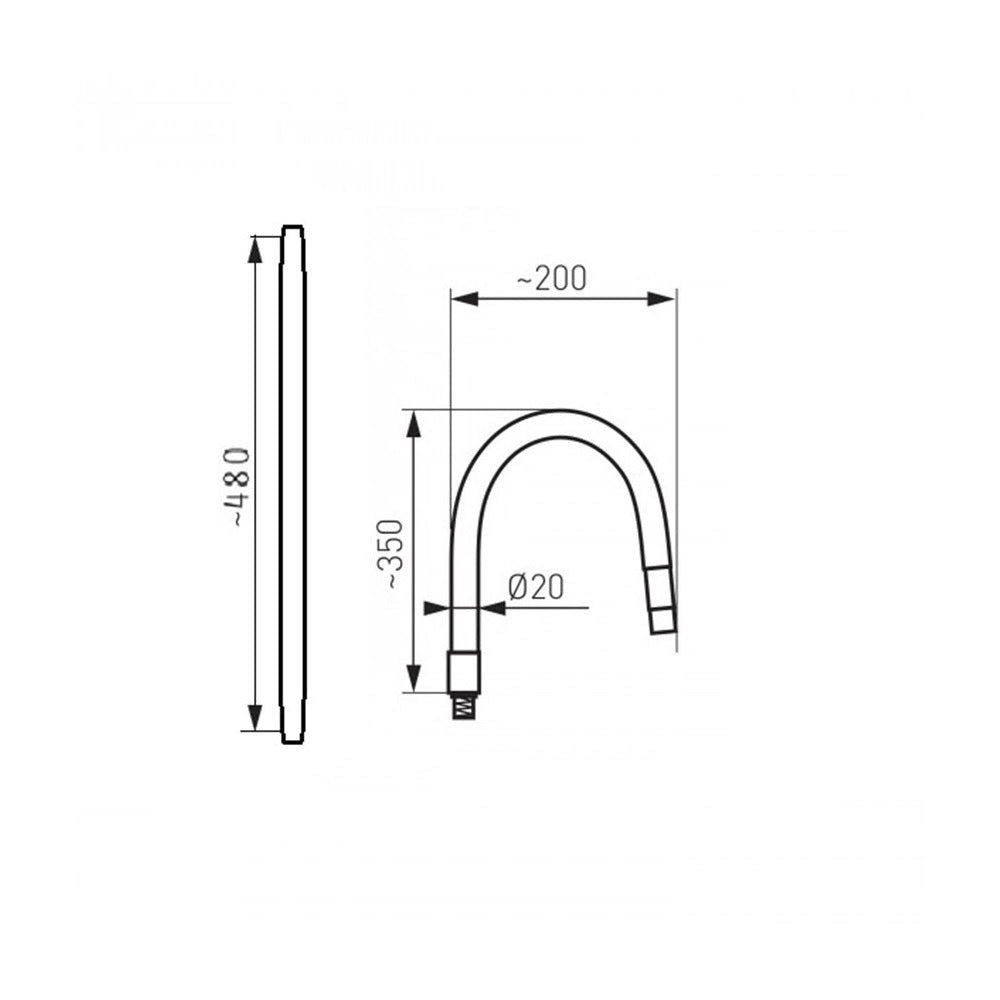 Baterie bucatarie Pyramis ECO FLESSI pipa elastica - EpicHome
