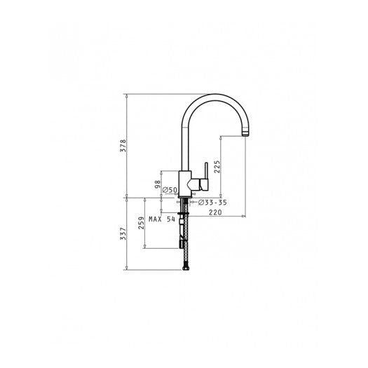 Baterie bucatarie Pyramis GUSTO Crom - EpicHome