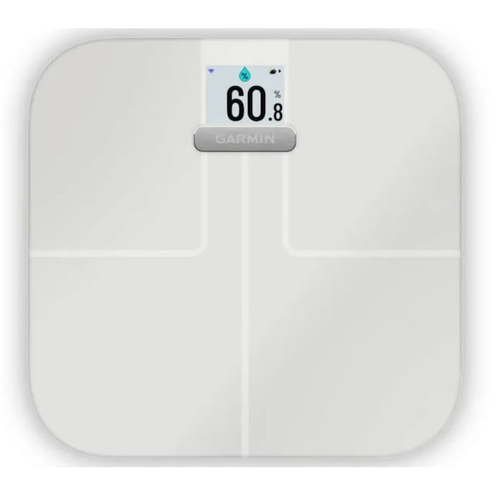 Cantar corporal inteligent Garmin Index™ S2, 180 kg, Wi-Fi, Alb - EpicHome