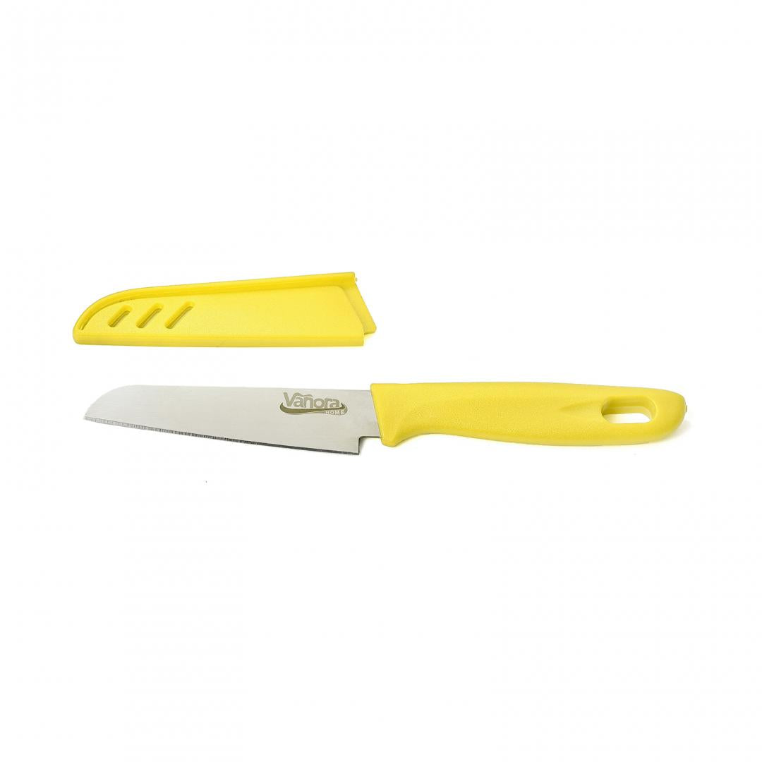 Cutit Cu Teaca 9.5 Cm, Galben - EpicHome