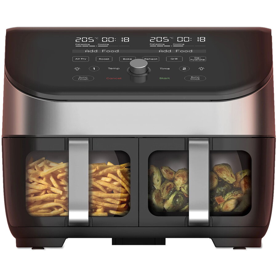 Friteuza cu aer cald Instant Pot Vortex Plus Dual ClearCook, 1700 W, Capacitate 7.6 litri - EpicHome