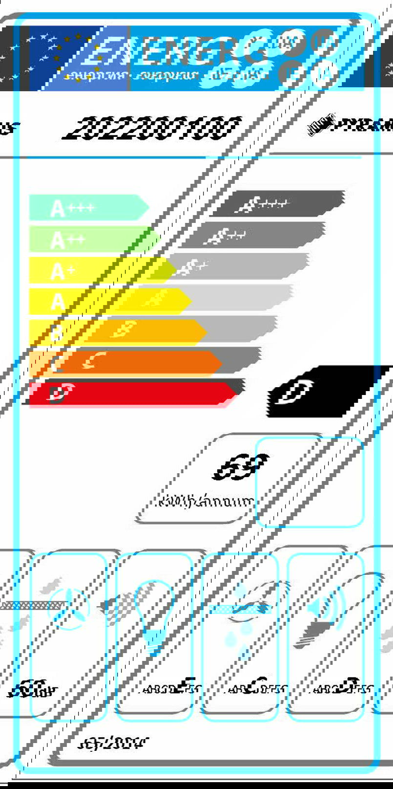 Hota total incorporabila Pyramis BEETLE, 1 motor, 379m³h, Inox, 53cm - EpicHome.ro