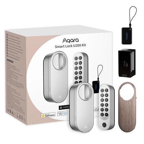 Incuietoare Yala inteligenta Aqara U200 Kit, Silver, Apple HomeKit, Matter - EpicHome