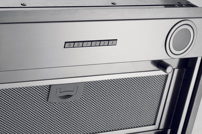 Hota total incorporabila Pyramis Turbo Plus, 55 cm, 1 motor, 730m³h, electronic control, Timer, finisaj metal vopsit gri si rama inox