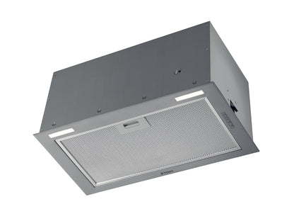 Hota total incorporabila Pyramis Turbo EF, 52 cm, 1 motor, 580m³h, electronic control, Timer, finisaj metal vopsit gri