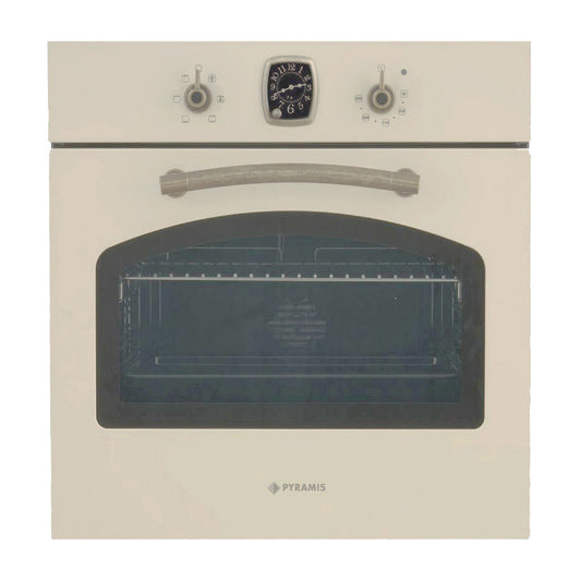 Cuptor electric Pyramis 60IN 8071, 6 functii, clasa A, volum 64 litri, ceas analogic SQ, finisaj rustic