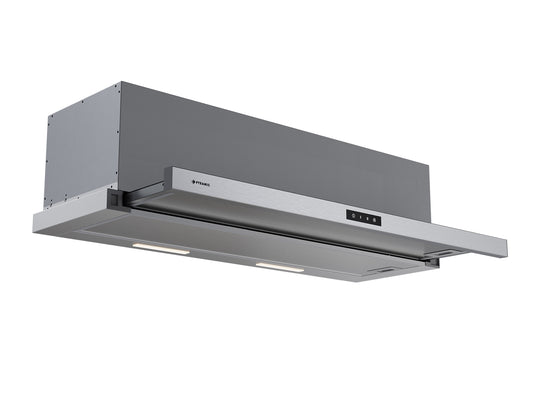 Hota telescopica Pyramis Turbo ERN 2056, Touch Control Display, putere de absorbtie 760mc/h, 1 motor turbo, 90cm