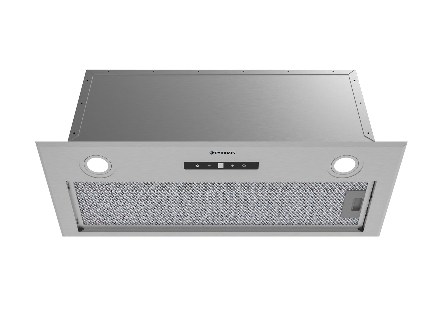 Hota total incorporabila Pyramis MD, 1 motor, putere de absorbtie maxima 618mc/h, 70cm, Touch control, finisaj inox