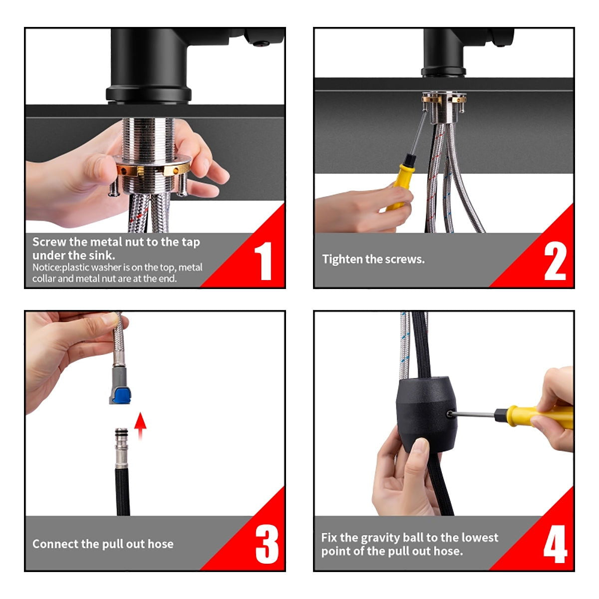 Baterie bucatarie Pyramis ECO DIAMOND PVD (Pysical Vapor Deposition) - EpicHome.ro