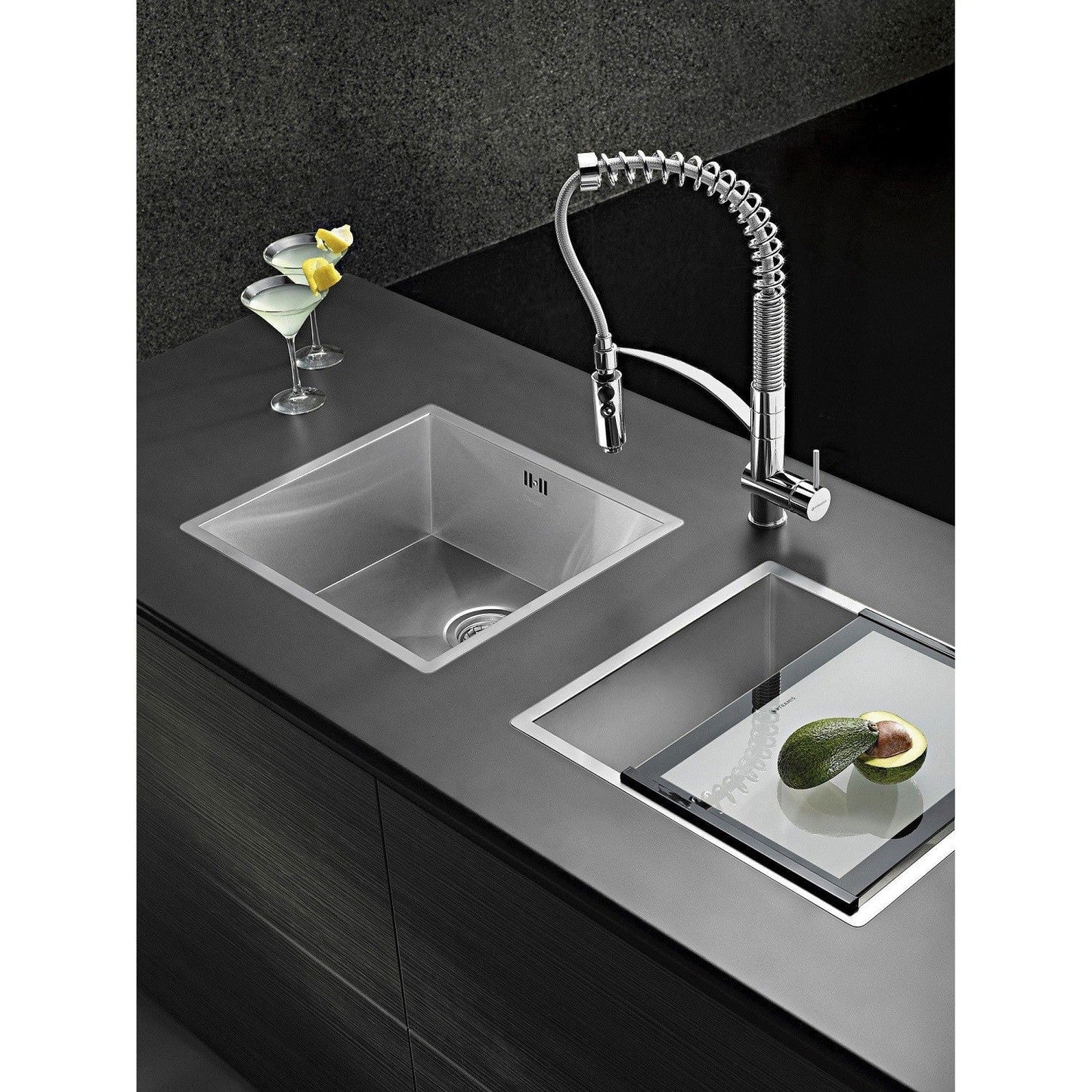 Baterie bucatarie Semi Profesionala Pyramis CRESENTO Crom - EpicHome