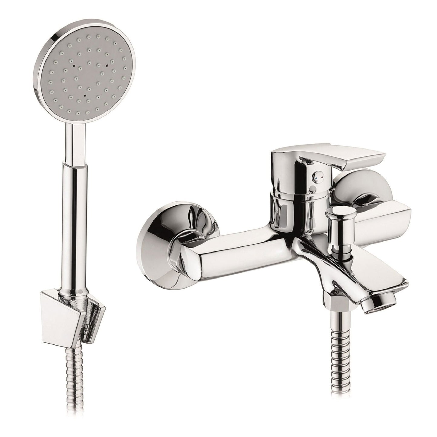 Baterie cada si dus Pyramis DELICATO PLUS, finisaj cromat, cartus cu disc ceramic - EpicHome.ro