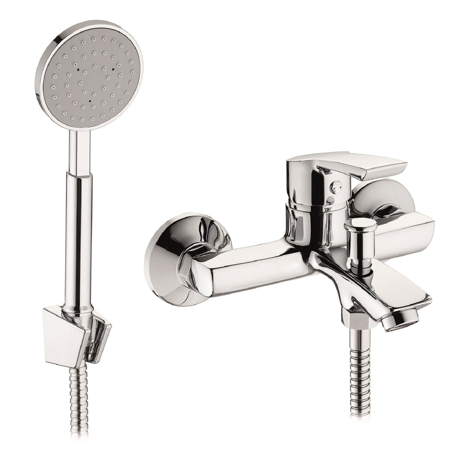 Baterie cada si dus Pyramis DELICATO PLUS, finisaj cromat, cartus cu disc ceramic - EpicHome.ro