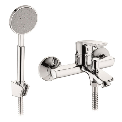 Baterie cada si dus Pyramis DELICATO PLUS, finisaj cromat, cartus cu disc ceramic - EpicHome.ro