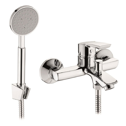 Baterie cada si dus Pyramis DELICATO PLUS, finisaj cromat, cartus cu disc ceramic - EpicHome.ro