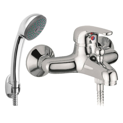 Baterie cada si dus Pyramis SOLFEGIO, finisaj cromat, cartus cu disc ceramic - EpicHome.ro