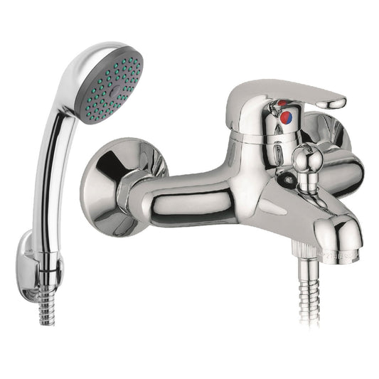 Baterie cada si dus Pyramis SOLFEGIO, finisaj cromat, cartus cu disc ceramic - EpicHome.ro