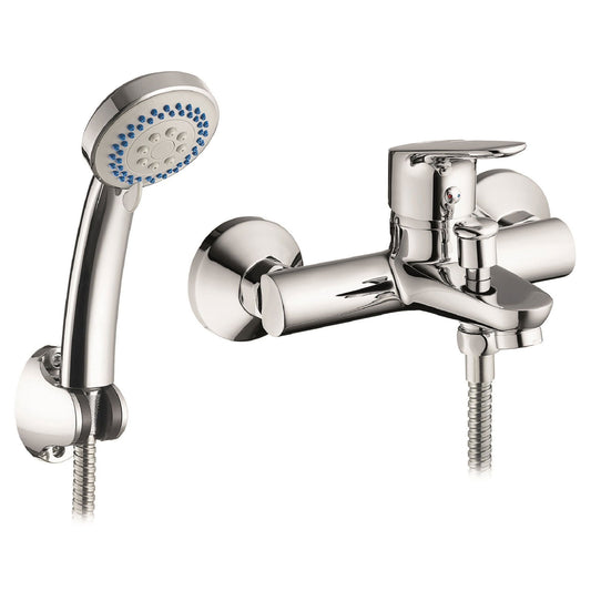 Baterie cada si dus Pyramis TELLA, finisaj cromat, cartus cu disc ceramic - EpicHome.ro