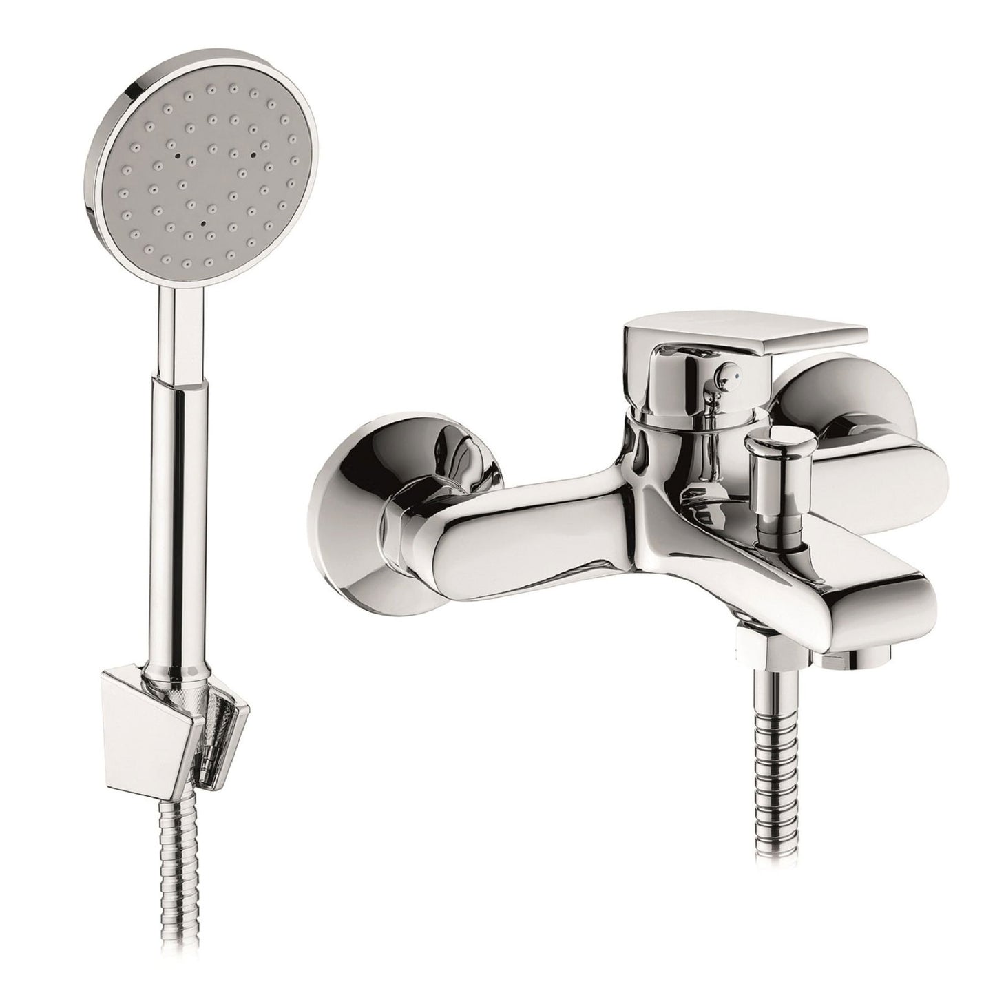 Baterie cada si dus Pyramis VIGORO, finisaj cromat, cartus cu disc ceramic - EpicHome.ro