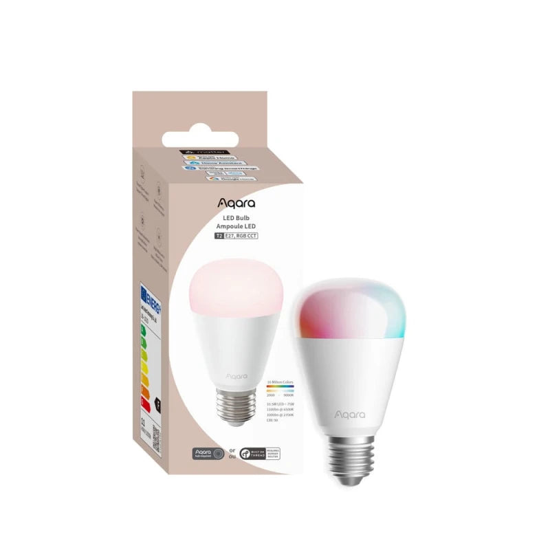 Bec LED RGB Aqara Bulb T2, E27, 1100 Lumeni, Thread, Zigbee - EpicHome