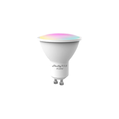 Bec LED RGB inteligent Shelly Duo RGBW, Wi-Fi, GU10, 5W, 400 lm, lumina colorata, control aplicatie, compatibil Amazon Alexa si Google Assistant - EpicHome