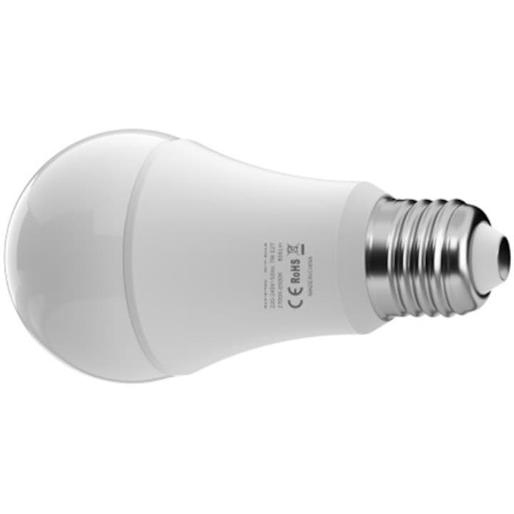 Bec LED inteligent Sonoff RGB B05-BL-A60, WiFi+Bluetooth, E27, 9W, 806 lm, lumina colorata, Amazon Alexa/Google Assistant , clasa energetica F - EpicHome