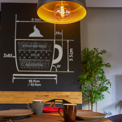 Bec inteligent Shelly Vintage G125, Dimmer, Wi-Fi, E27, 4W, 260 LM, control aplicatie, compatibil Amazon Alexa si Google Assistant - EpicHome