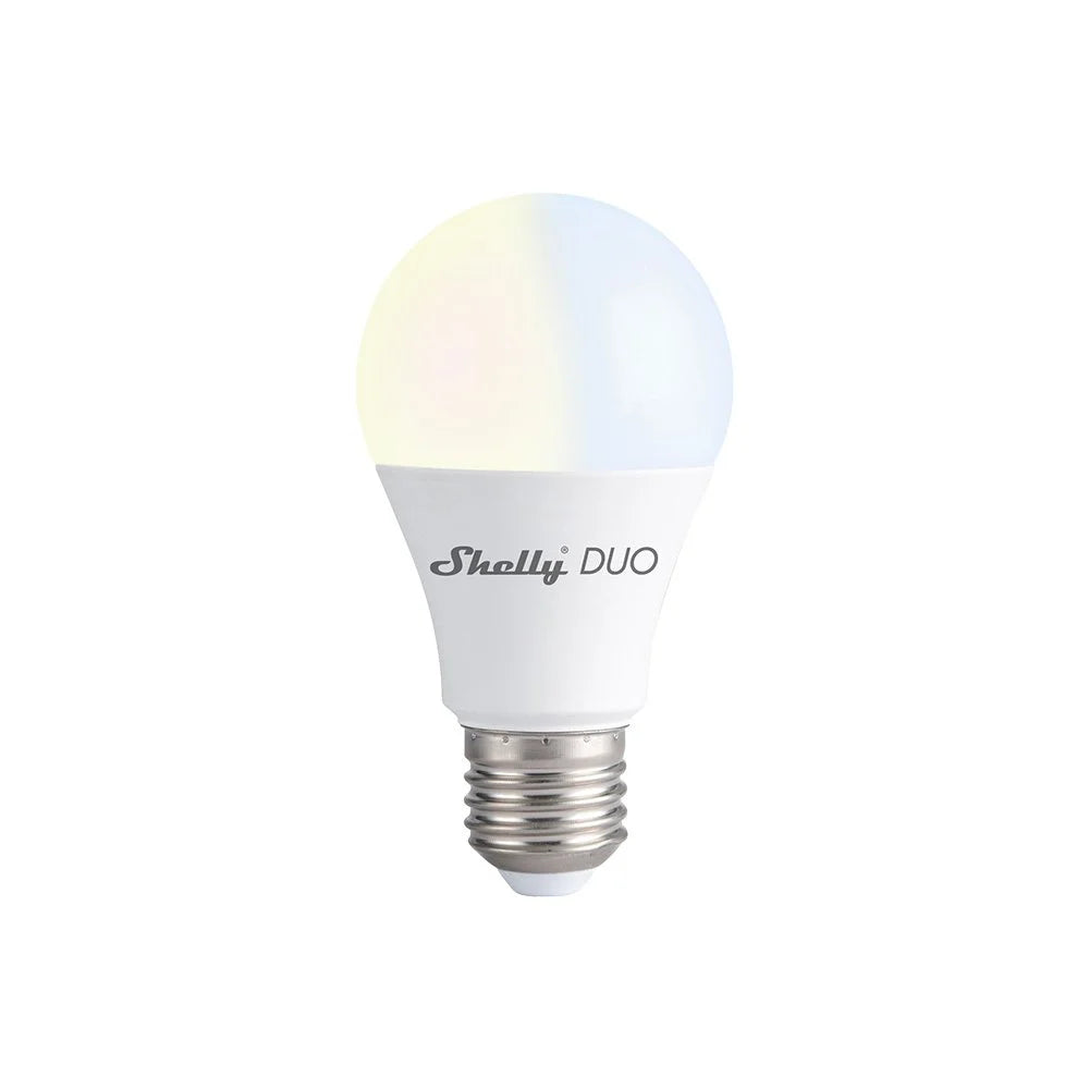 Bec inteligent cu LED Shelly Duo RGBW, WiFi, E27, 9W, 800 lm, lumina alba rece/calda - EpicHome.ro