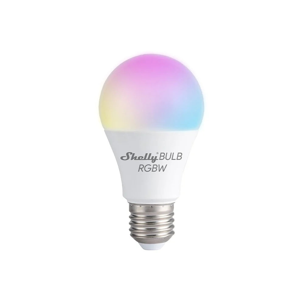 Bec inteligent cu LED Shelly Duo RGBW, WiFi, E27, 9W, 800 lm, lumina colorata - EpicHome.ro