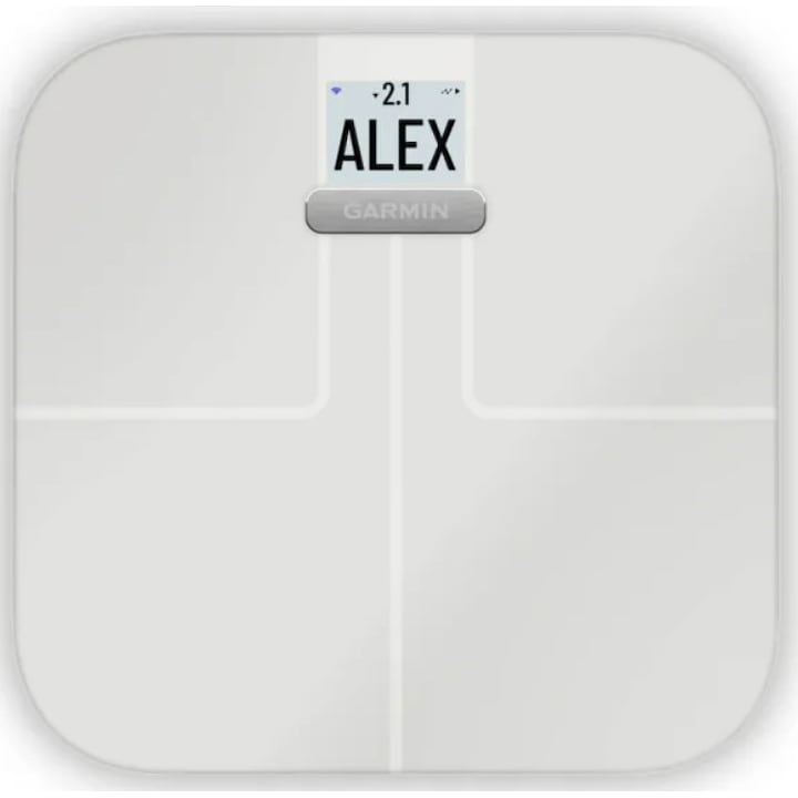 Cantar corporal inteligent Garmin Index™ S2, 180 kg, Wi-Fi, Alb - EpicHome