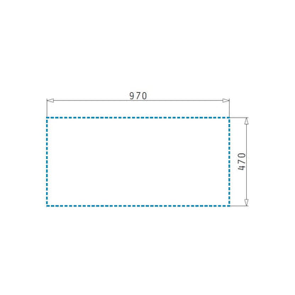 Chiuveta Pyramis CONCERTO 100x50 1B 1D Black Glass & Inox - EpicHome.ro