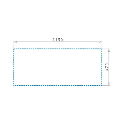 Chiuveta Pyramis CONCERTO 116x50 2B 1D Black Glass & Inox - EpicHome.ro