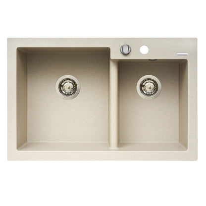 Chiuveta bucatarie granit Pyramis DIPLOS 79x51cm - EpicHome.ro