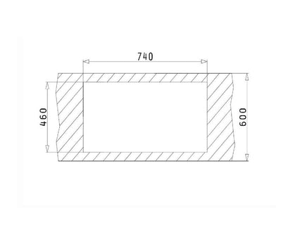 Chiuveta bucatarie granit Pyramis KEROS 76x48cm - EpicHome.ro