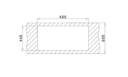 Chiuveta bucatarie granit Pyramis KORFU 62x46cm - EpicHome.ro