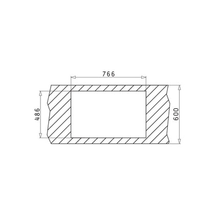 Chiuveta bucatarie granit Pyramis PORTOS 78x50cm - EpicHome.ro