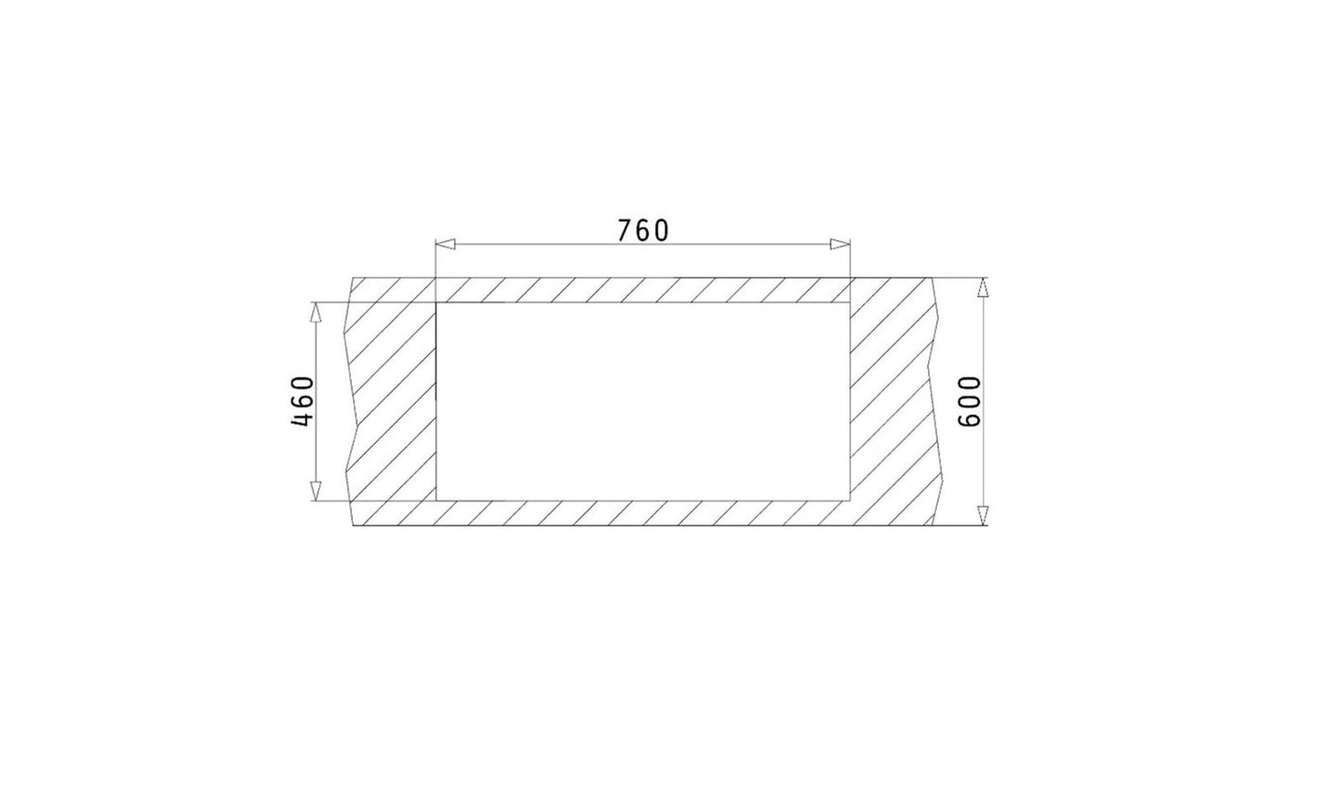 Chiuveta bucatarie granit Pyramis SPARTA PLUS 78x48cm - EpicHome.ro
