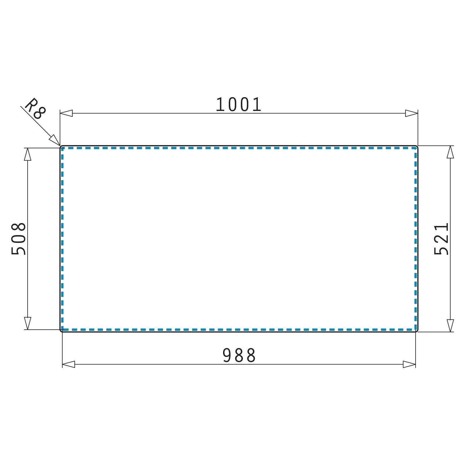 Chiuveta bucatarie inox Pyramis OLYNTHOS 100x52cm - EpicHome