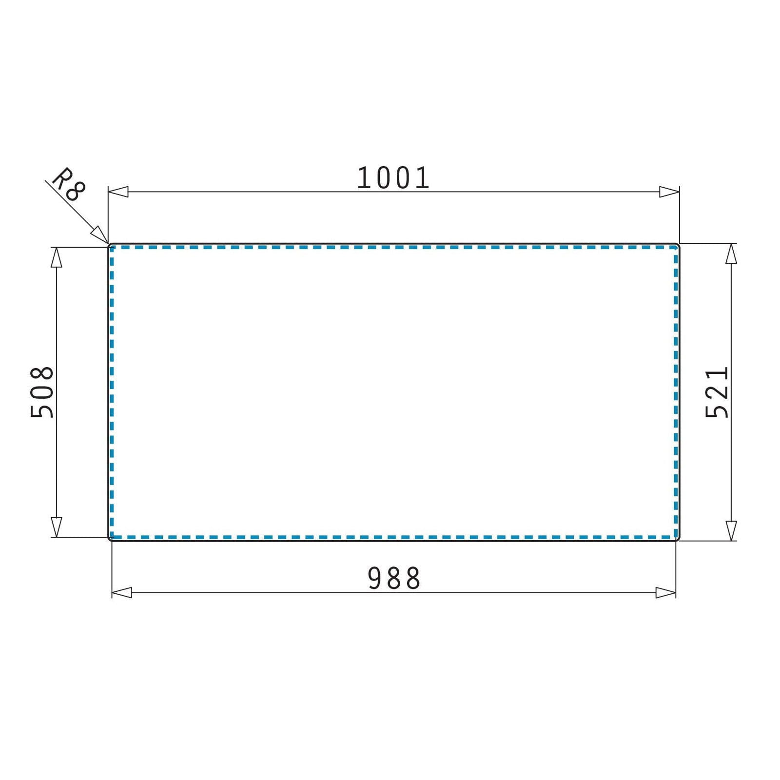 Chiuveta bucatarie inox Pyramis OLYNTHOS 100x52cm - EpicHome