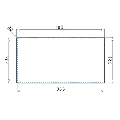 Chiuveta bucatarie inox Pyramis OLYNTHOS 100x52cm - EpicHome