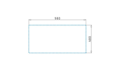 Chiuveta dreptunghiulara din granit Pyramis ALAZIA 100x50cm - EpicHome.ro