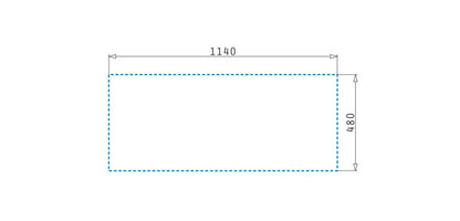 Chiuveta dreptunghiulara din granit Pyramis ALAZIA 116x50cm - EpicHome.ro