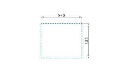 Chiuveta granit Pyramis ALAZIA 59x50 1B 1D - EpicHome.ro