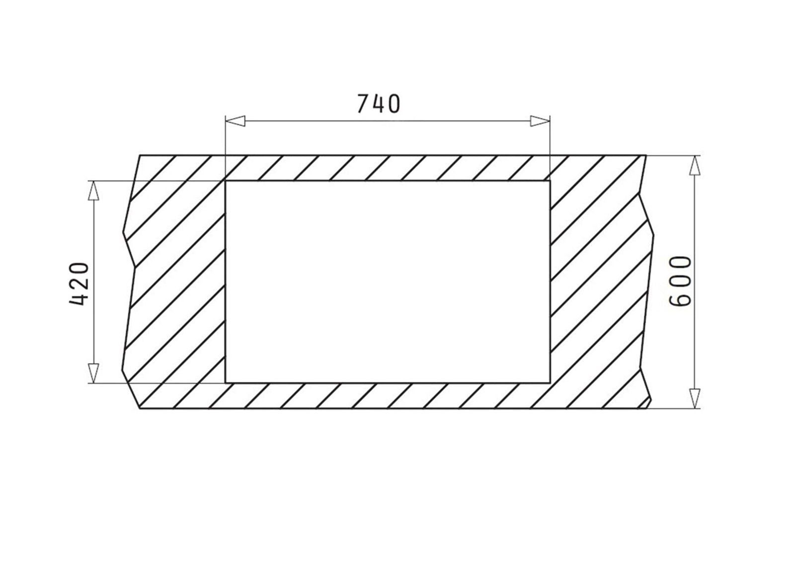 Chiuveta granit Pyramis NEXT 76x44 1B 1D - EpicHome.ro