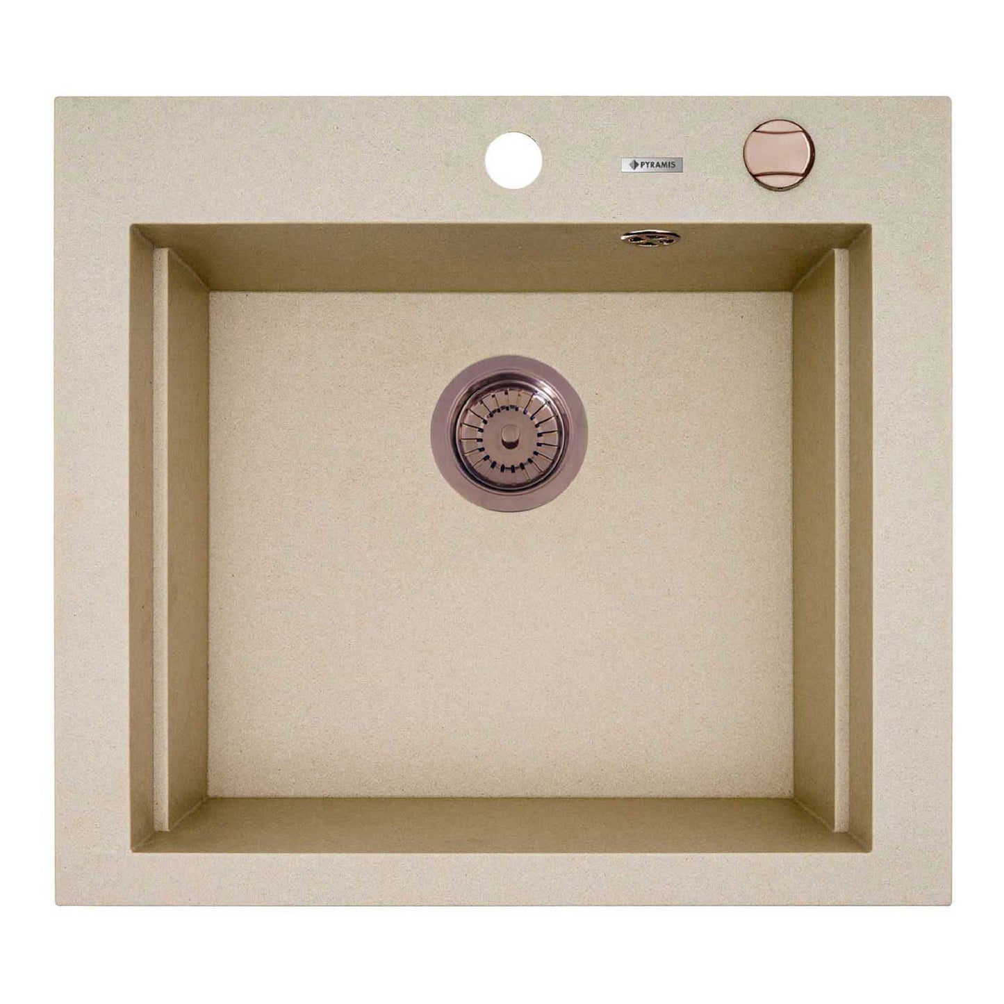 Chiuveta granit Pyramis SIROS 57x51,5 1B Copper - EpicHome.ro