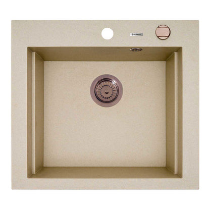 Chiuveta granit Pyramis SIROS 57x51,5 1B Copper - EpicHome.ro