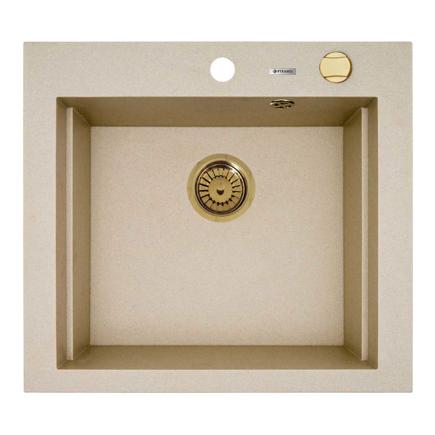 Chiuveta granit Pyramis SIROS 57x51,5 1B Gold - EpicHome.ro