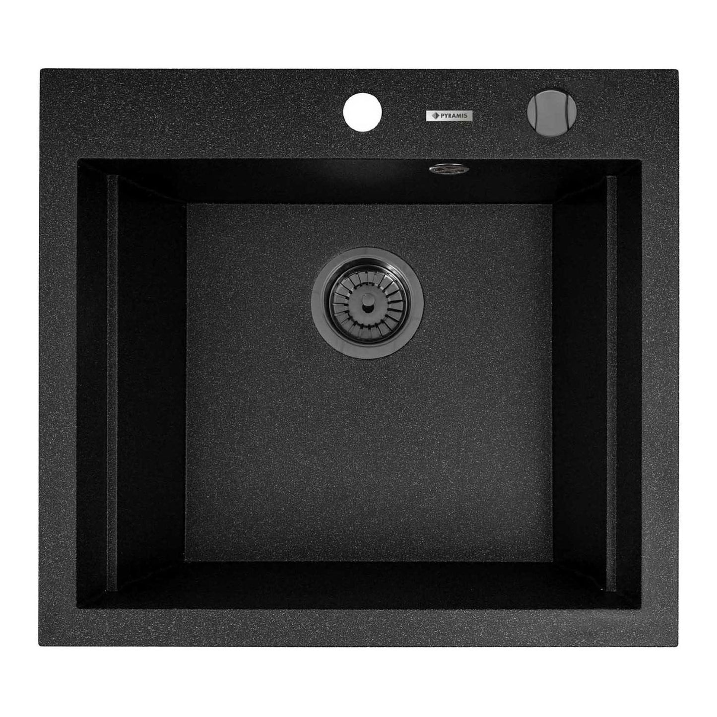 Chiuveta granit Pyramis SIROS 57x51,5 1B Gun Metal - EpicHome.ro
