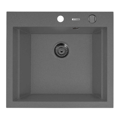 Chiuveta granit Pyramis SIROS 57x51,5 1B Gun Metal - EpicHome.ro